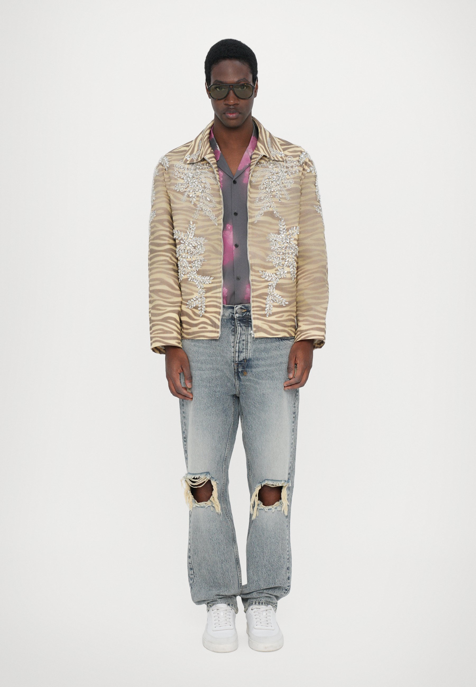 BLUEMARBLE ZEBRA PRINT JACKET - Summer jacket - beige - Zalando