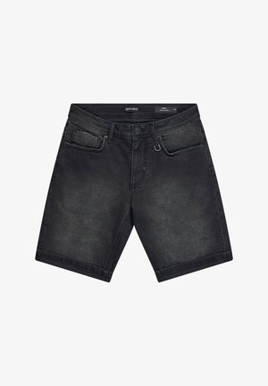 Antony Morato, DENIM SHORT RANDY SKINNY FIT IN STRETCH BLACK BLACK DENIM - Short en jean - black