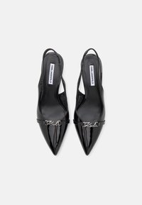KARL LAGERFELD SIENNA SIGNIA TRIM SLING - Klasické lodičky na opätku - black
