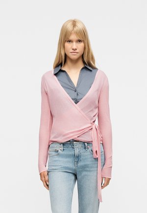 NMNUSA WRAP - Cardigan - begonia pink