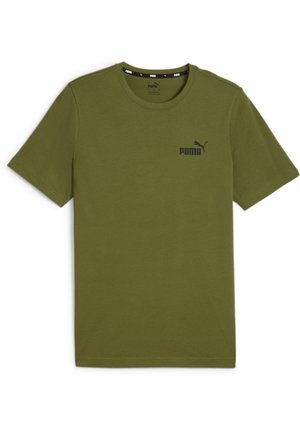 ESSENTIALS SMALL LOGO - Nyomott mintás póló - olive green