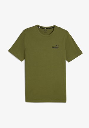 Puma ESSENTIALS SMALL LOGO - T-shirt con stampa - olive green
