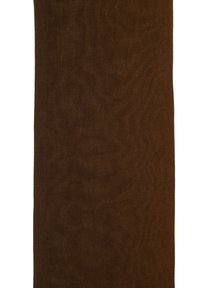 Tissu marron au toucher doux, avec une finition mate et une couleur uniforme et constante. Pas de motifs ni de matériel notables.