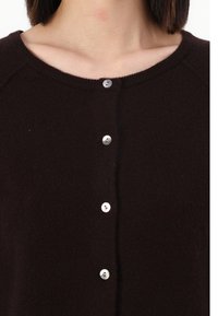 Rosemunde LAICA O NECK CARDIGAN - Chaqueta de punto - dark espresso