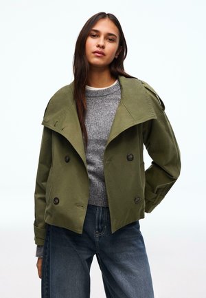 FUNNEL NECK - Letná bunda - khaki