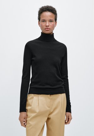 Massimo Dutti Strickpullover - black