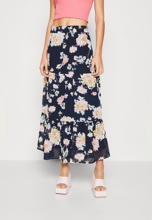 ONLY ONLSTAR LIFE FIA SKIRT - Φούστα σε γραμμή Α - night sky