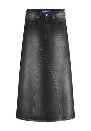 Karl Lagerfeld Jeans, KLJ DENIM MAXI SKIRT - Teksaseelik - visual washed black