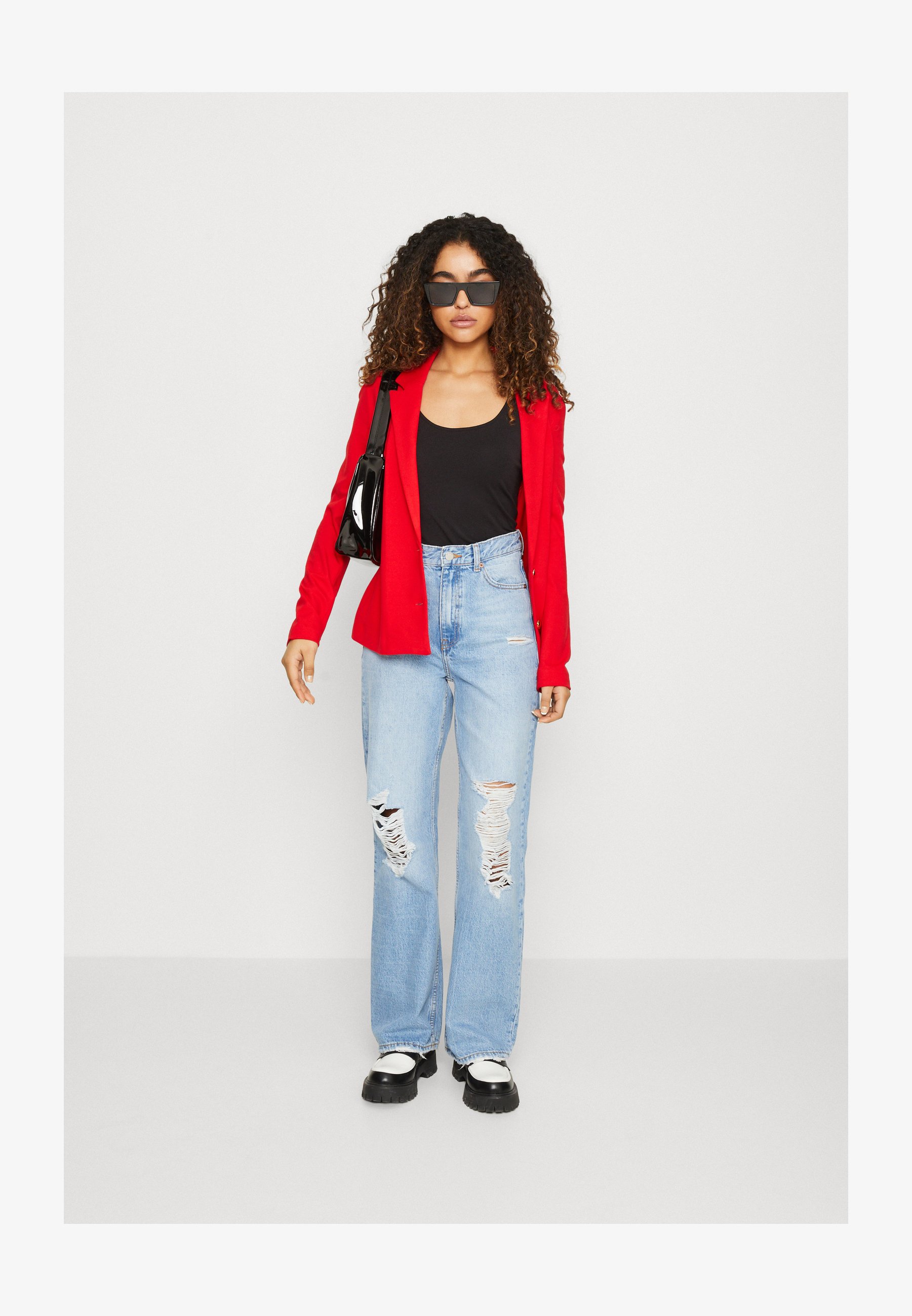 Vero Moda Vmmaxi My LS Soft Long U-Neck Noos - Maglietta Donna A Maniche Lunghe, Extra Lunga, Morbida, Con Scollo A U (Pacco Da 1)