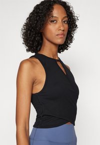 Sweaty Betty MINDFUL SEAMLESS WRAP TANK  - Topper - black
