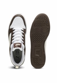 Puma REBOUND V6 UNISEX  - Sneakers basse - espresso brown alpine snow white