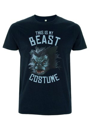 X-MEN BEAST COSTUME - T-shirt imprimé - navy blue