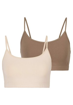 2 PACK - Bustier - champagner  nougat