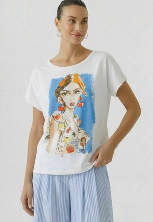 Oui T-SHIRT - T-shirt imprimé - optic white