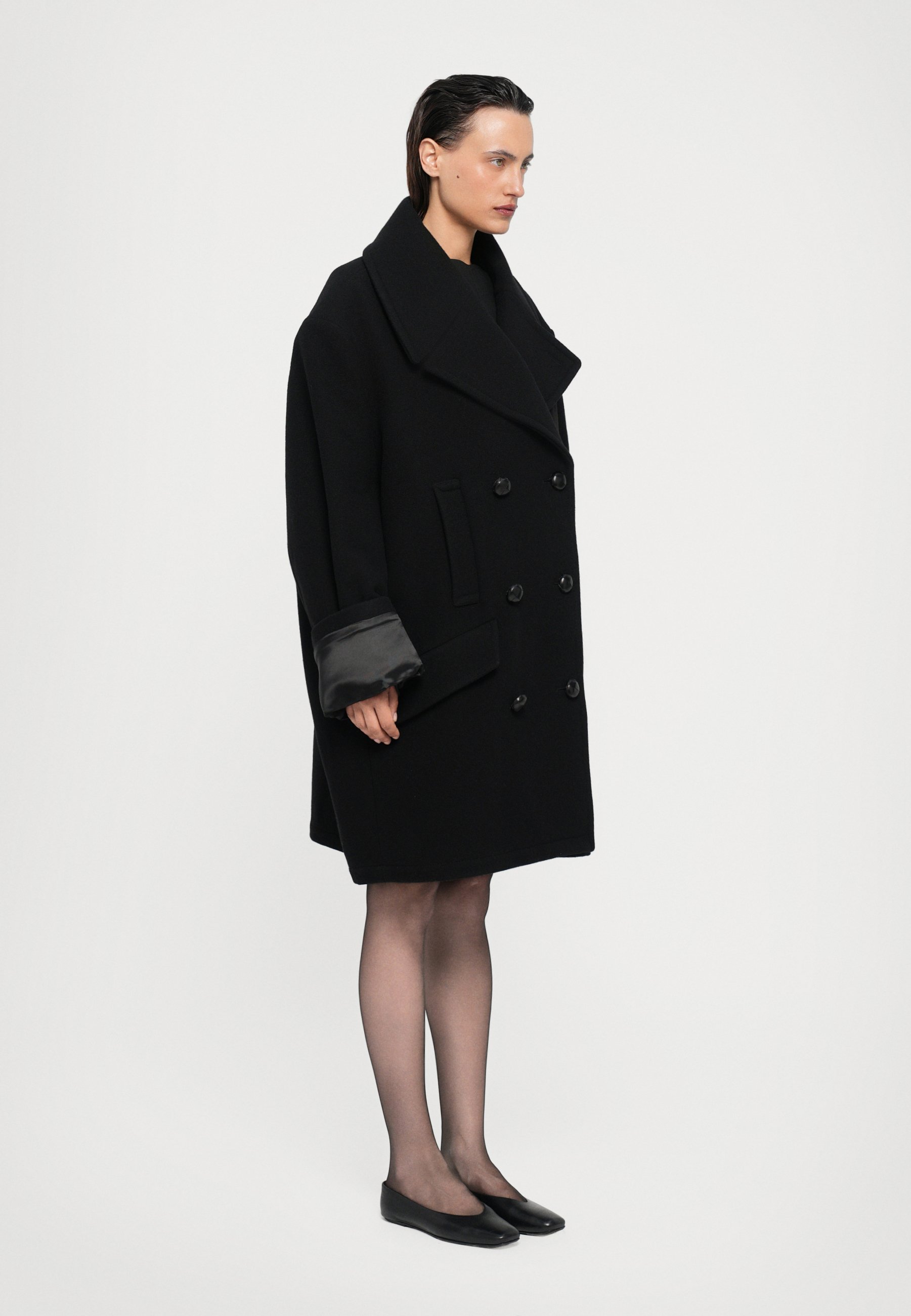 MM6 Maison Margiela COAT - Classic coat - black - Zalando