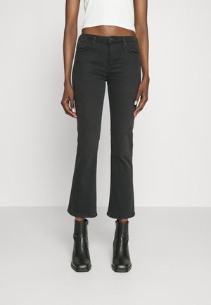 Flared Jeans - black denim