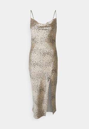 SALLY COWL NECK DRESS - Juhlamekko - black