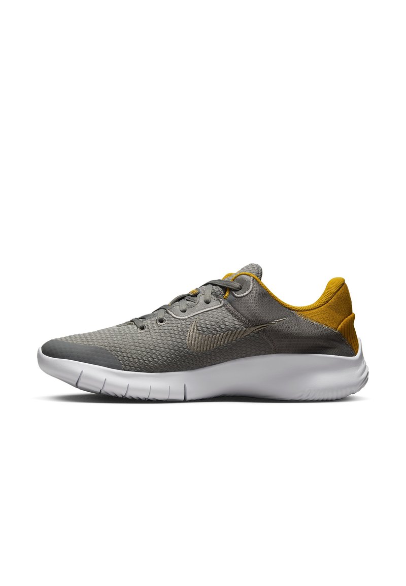 Nike Performance FLEX EXPERIENCE RN 11 - Sapatos para corrida em estrada - flat pewter/metallic pewter/gold/white