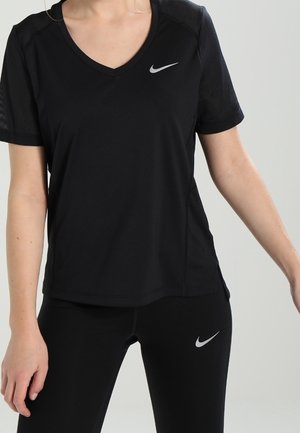 T-shirt con stampa - black