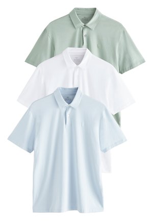 THREE PACK - Polokošeľa - blue green white
