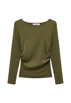 Koton, LONG SLEEVE T-SHIRT . - Long sleeved top - khaki