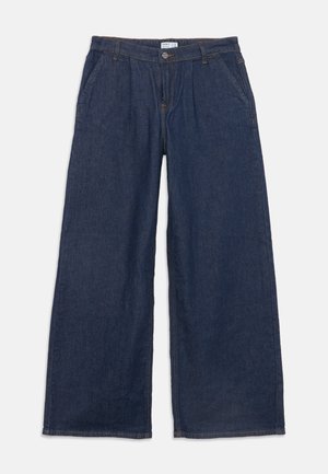 Name it, NKFBELLA HW W PLEAT JEANS 3020-AZ L NOOS - Jeans baggy - dark blue denim