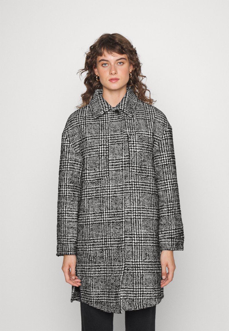 Esprit Collection GLENCHECK SHACKET Classic coat black Zalando.co.uk