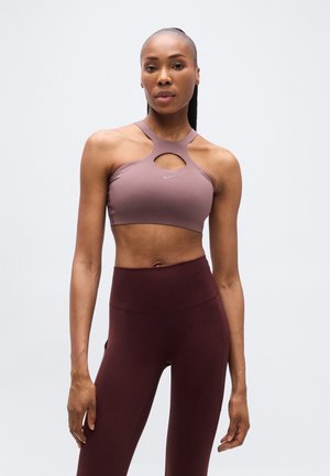 BRA - Sutien sport cu susținere medie - tattoo/burgundy crush