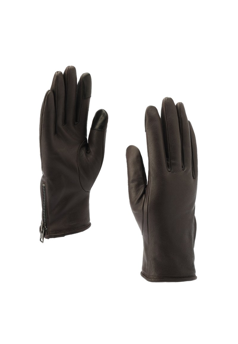 AllSaints WITH BRANDED ZIP - Handschoenen - brown