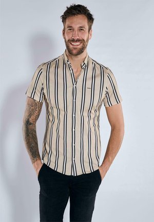 Emilio Adani GEMUSTERT - Hemd - sand