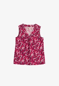 Unselected, abstract protea bright radish