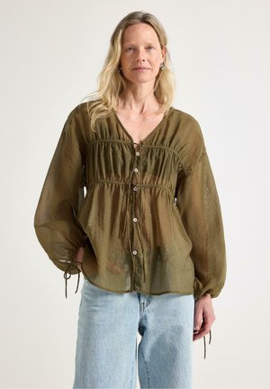 WITH TIE BAND  - Camicetta - dusty green