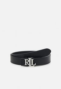 Lauren Ralph Lauren - BELT MEDIUM - Bælter - black/black Miniaturebillede 1