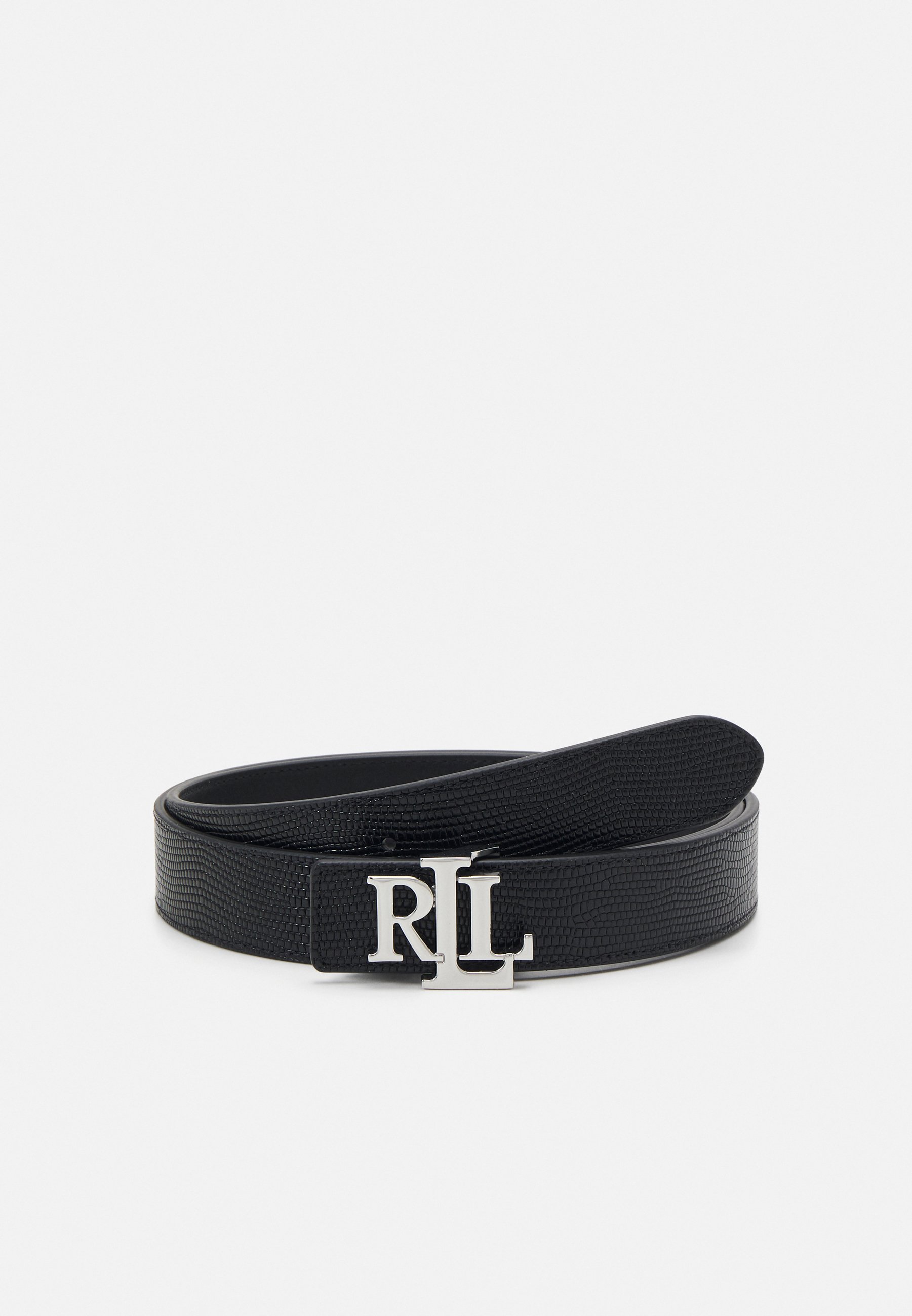 Lauren Ralph Lauren Thick Wide Black Patent Leather Stretch Belt Medium / L Leather wide logo belt, black, Lauren Ralph Lauren | La Redoute main image 4