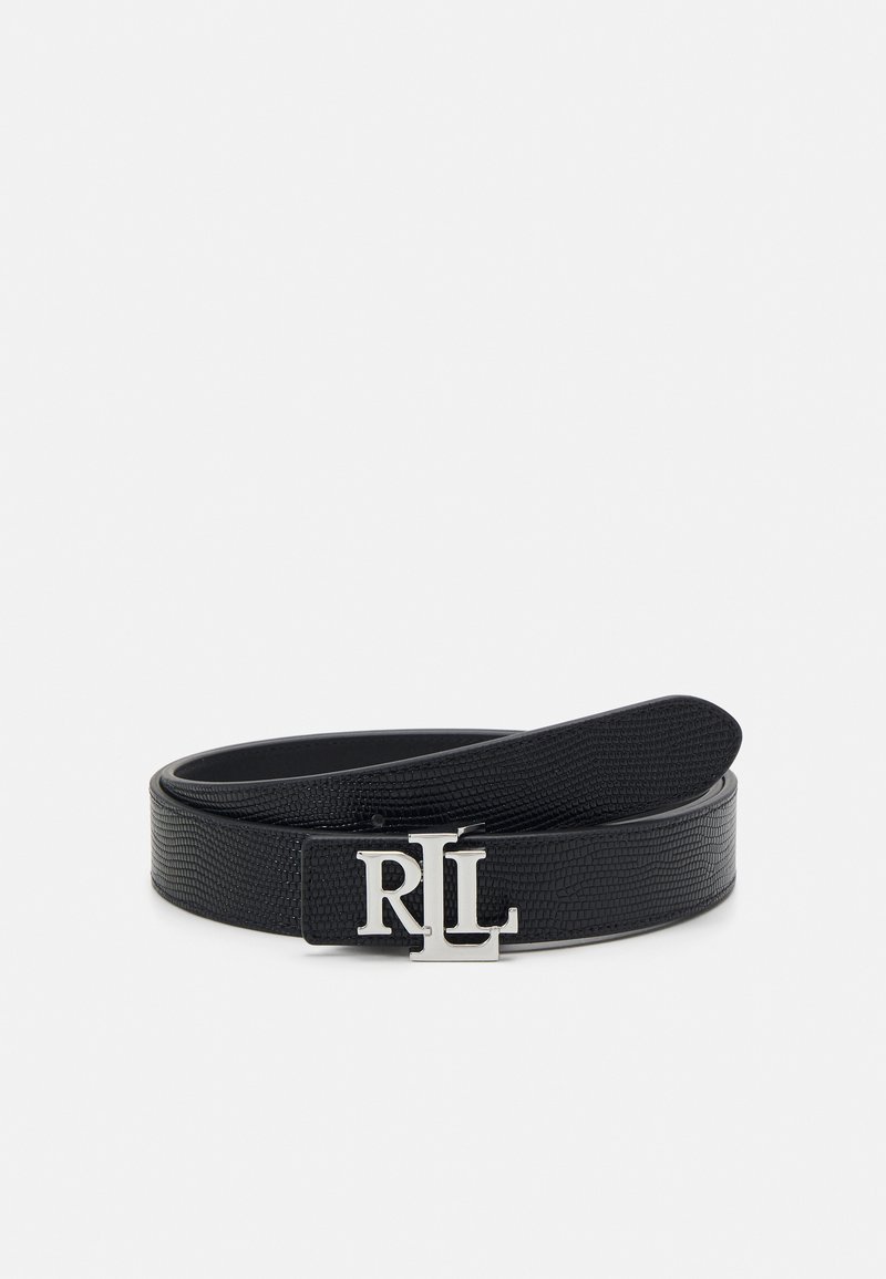 Lauren Ralph Lauren - BELT MEDIUM - Pásek - black/black, Zvětšit