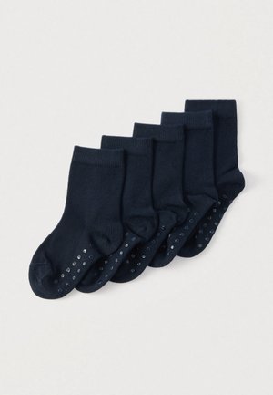 SOLID ANTISLIP UNISEX 5 PACK - Șosete - navy