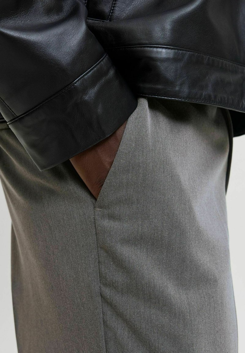 Jack & Jones PREMIUM STACE - Chino - dark grey melange/grigio scuro screziato