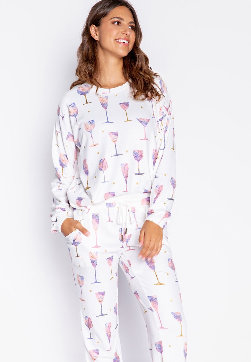 PJ Salvage IT’S A WINEFUL LIFE - Pyjamashirt - off white