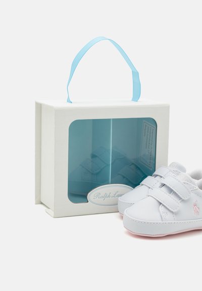 Polo Ralph Lauren HERITAGE COURT UNISEX - Regalos para bebés - white smooth/light pink