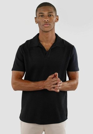 NELSON KNITTED  - Poloshirts - black