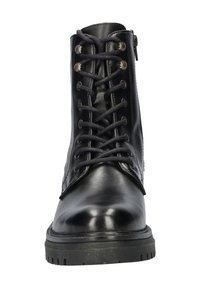 Nelson MONK - Enkellaarsjes met plateauzool - zwart