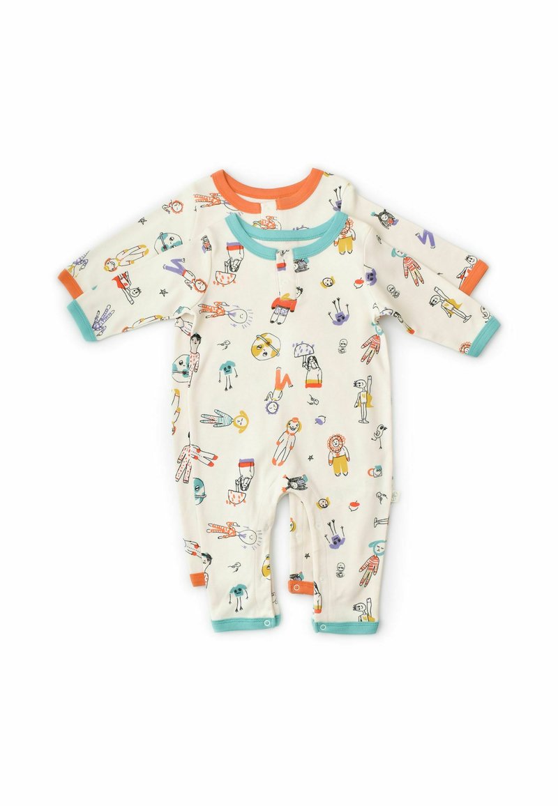 BabyCosy Organic WORLD BABIES Jumpsuit orange /green/wit Zalando.nl