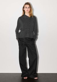 Massimo Dutti - ROLL NECK - Cardigan - dark grey Thumbnail Image 1
