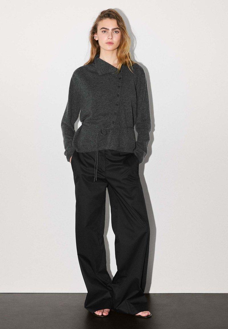 Massimo Dutti - ROLL NECK - Cardigan - dark grey, Enlarge