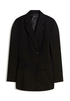 SIDE BUTTON - Kurzmantel - black