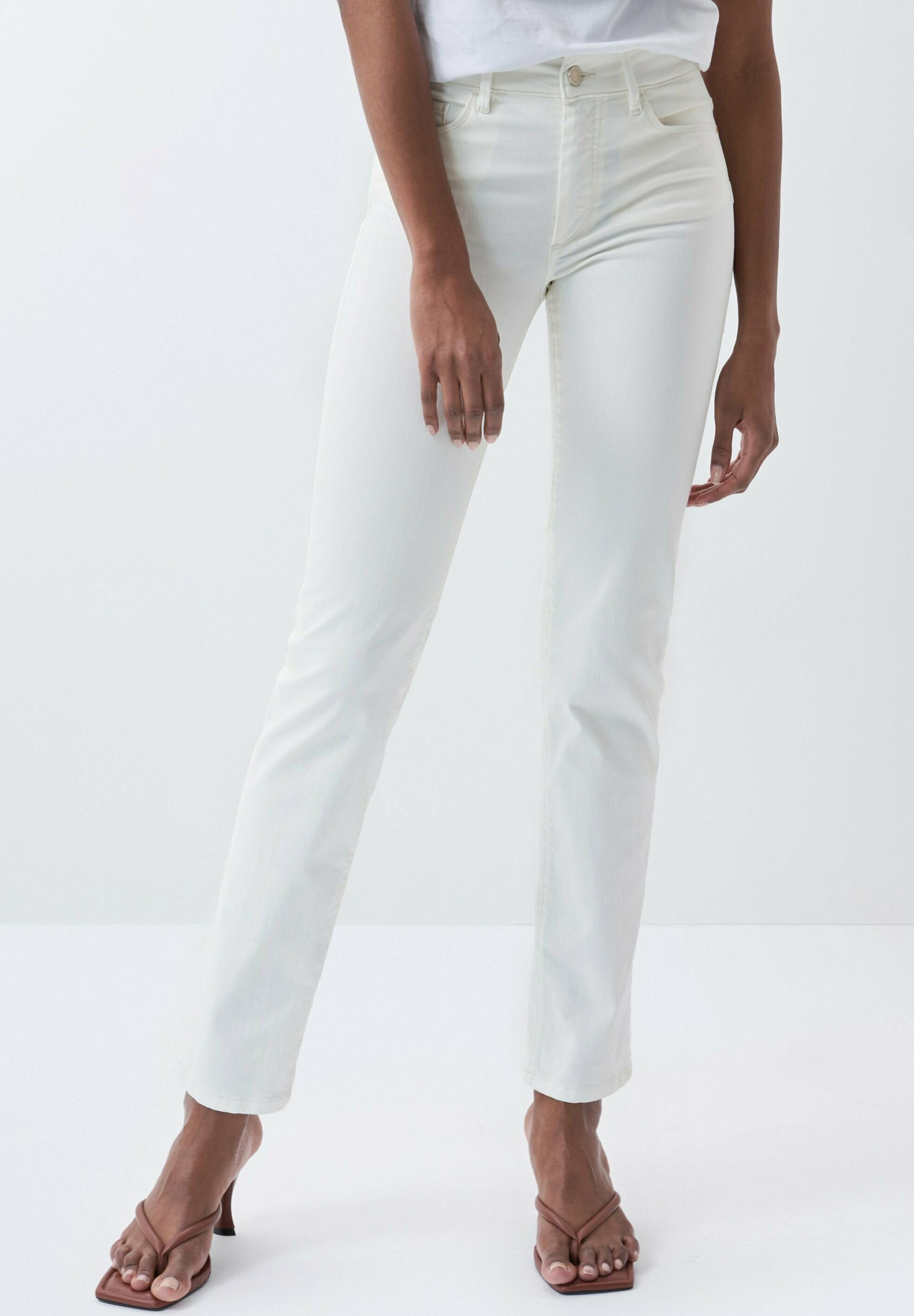 Salsa DESTINY Vaqueros slim fit - white/blanco - Zalando.es