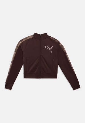 Puma, TARTAN TRACK JACKET - Spordijakk - chocolate fondue