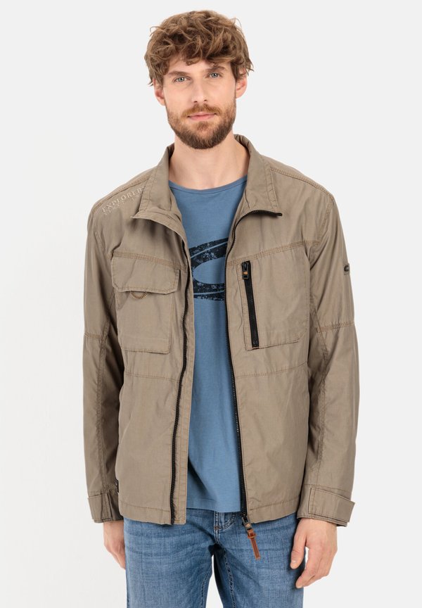 MIT STEHKRAGEN - Übergangsjacke - beige