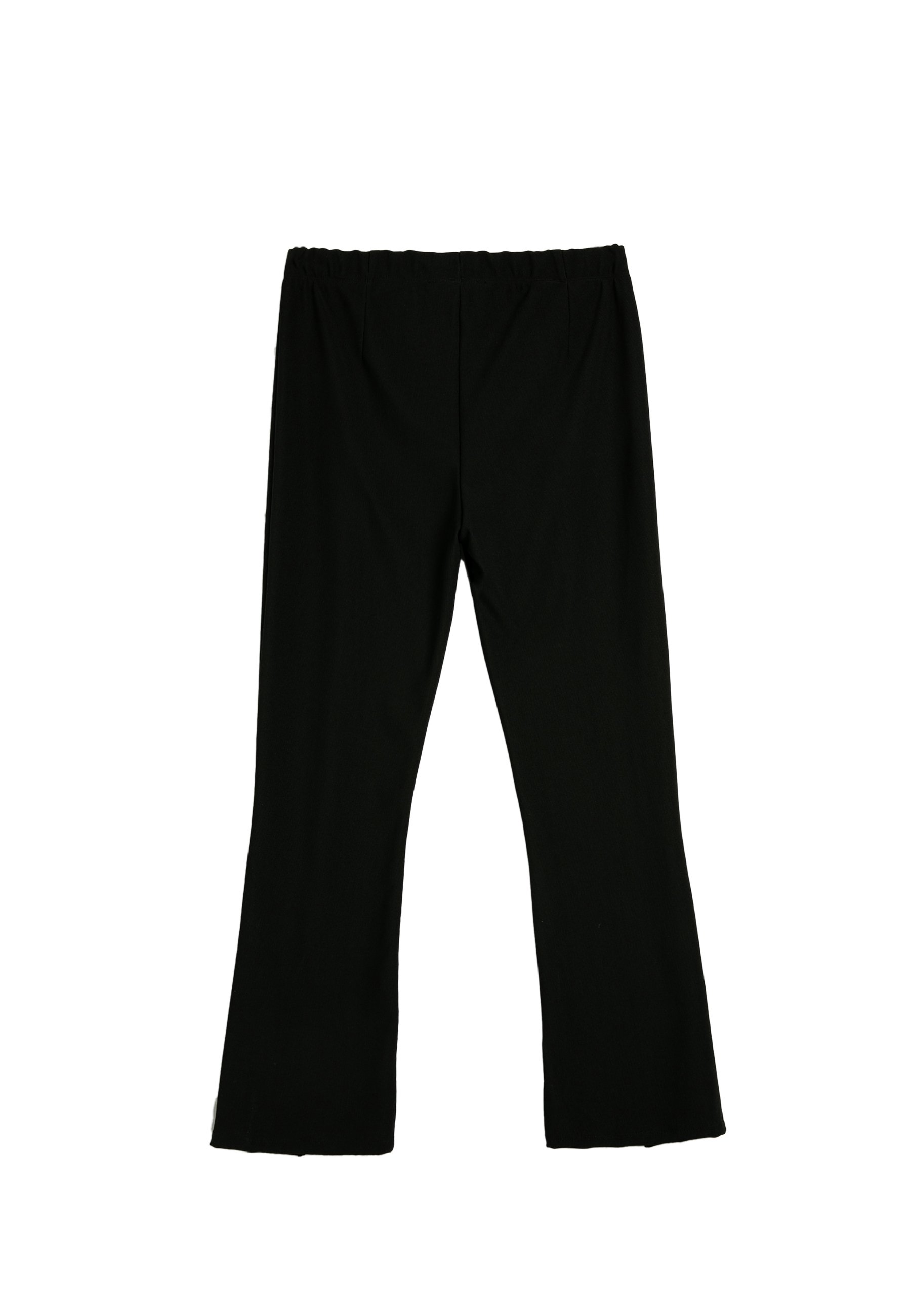 Damen Leggings High Rise Flare Leg – Schwarz, Sportlich, Maschinenwaschbar