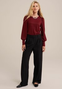 WE Fashion Tops ar garām piedurknēm - red